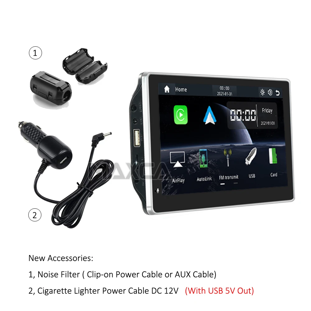 $689.03 MAXCA XPlay II Portable Wireless Carplay Screen 7 inch Apple Airplay Wireless Android Auto Autolink Multimedia Player