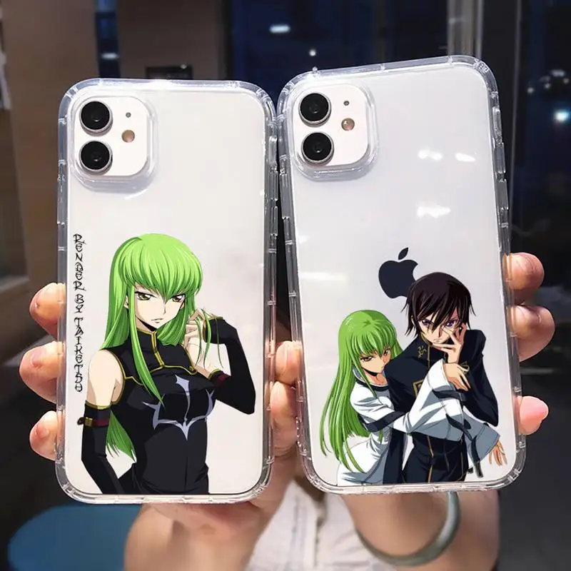 

Anime Babaite Code Geass Phone Case Transparent For iPhone 6 7 8 11 12 13 S Mini Pro X XS XR MAX Plus Cover Funda Shell