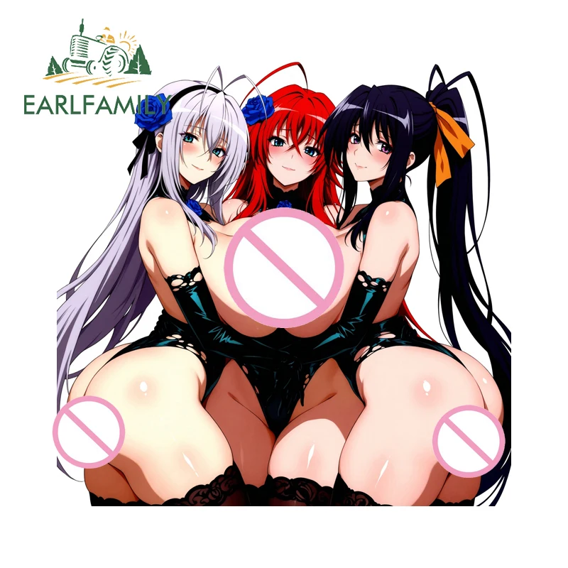 

EARLFAMILY Rias Gremory Chset Against Автомобильные наклейки граффити аниме Лоли наклейка на окна багажник водостойкая защита двери автомобиля Декор