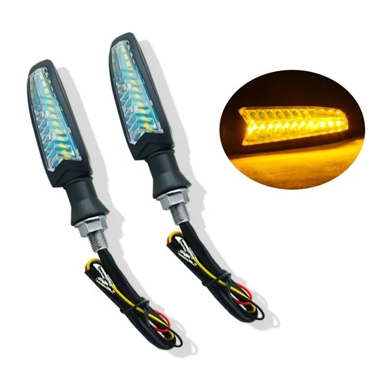 Двухцветная светодиодная мотоциклетная лампа поворота для пересечения воды