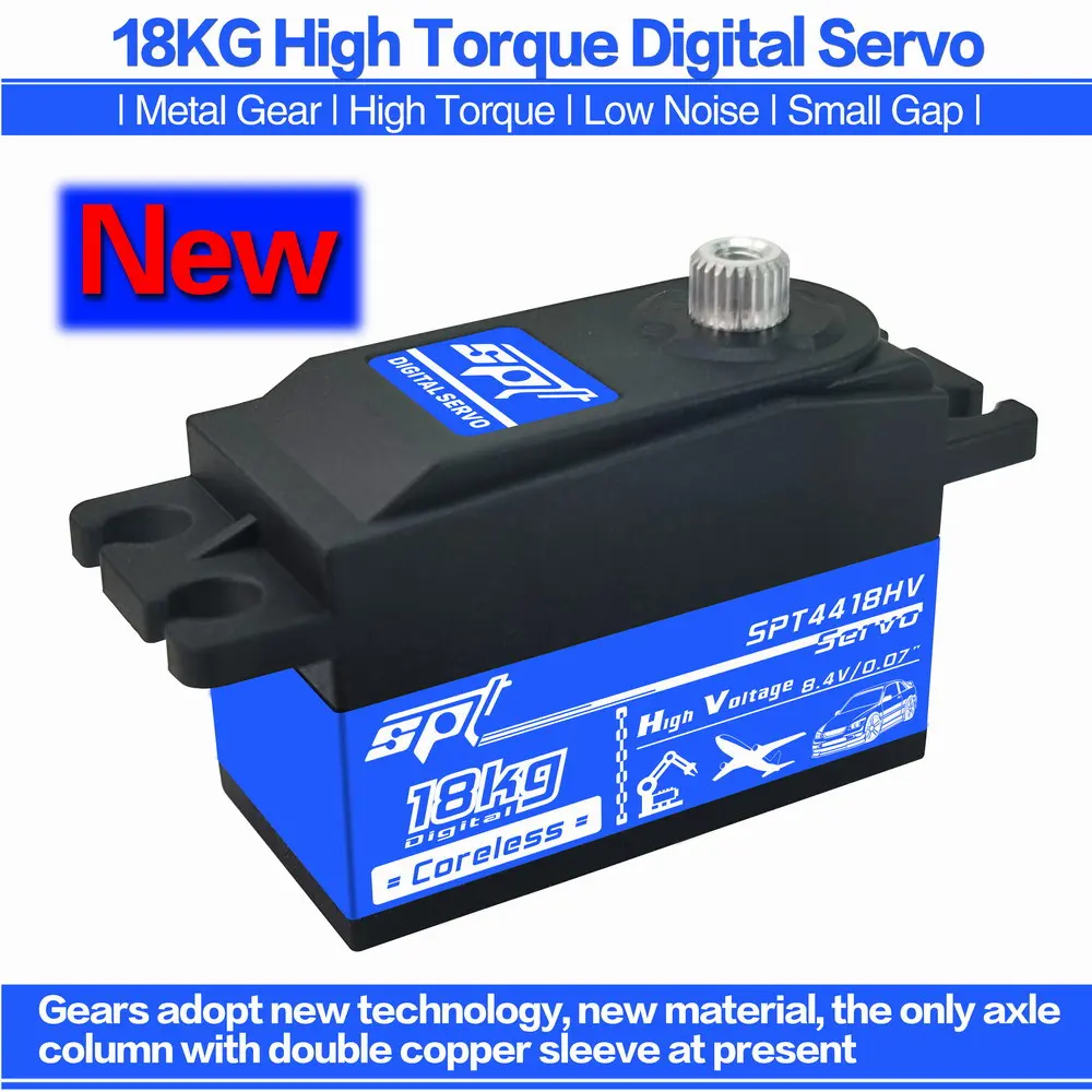 Металлический сервопривод SPT, 13 кг, 18 кг, 20 кг, 30 кг, металлическая шестерня, полый стакан, цифровой сервопривод, Радиоуправляемый автомобиль, дрифт 1:10 1:12, автомобильный робот, Arm Arduino Металлический сервопривод SPT, 13 кг, 18 кг, 20 кг, 30 кг, металлическая шестерня, полый стакан, цифровой сервопривод, Радиоуправляемый автомобиль, дрифт 1:10 1:12, автомобильный робот, Arm Arduino