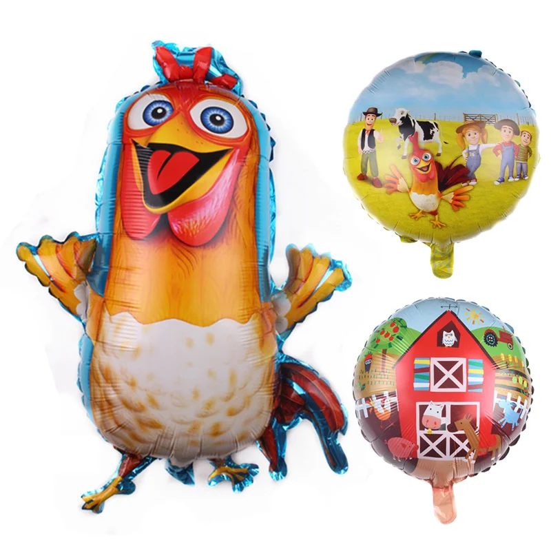 

Farm Balloon Cartoon Chicken Balloon 18 inch cartoon animal farm balloon children's toy chick balloon birthday party decoration