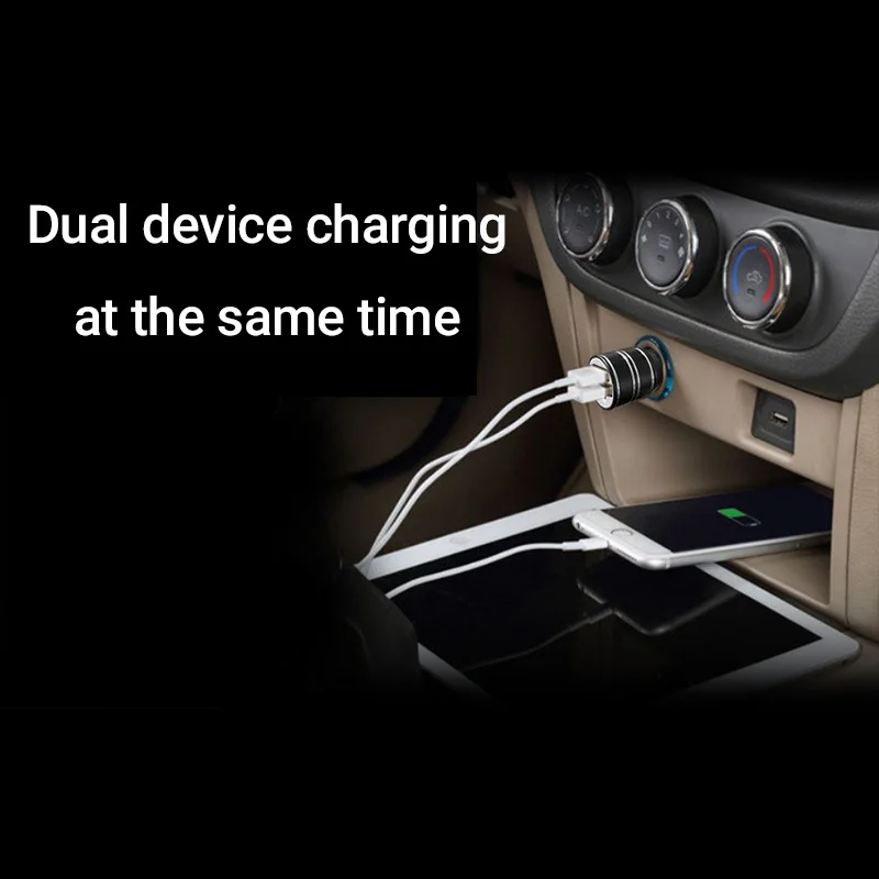 E-ACE 2.1A двойной USB Автомобильное зарядное устройство Универсальный мобильный