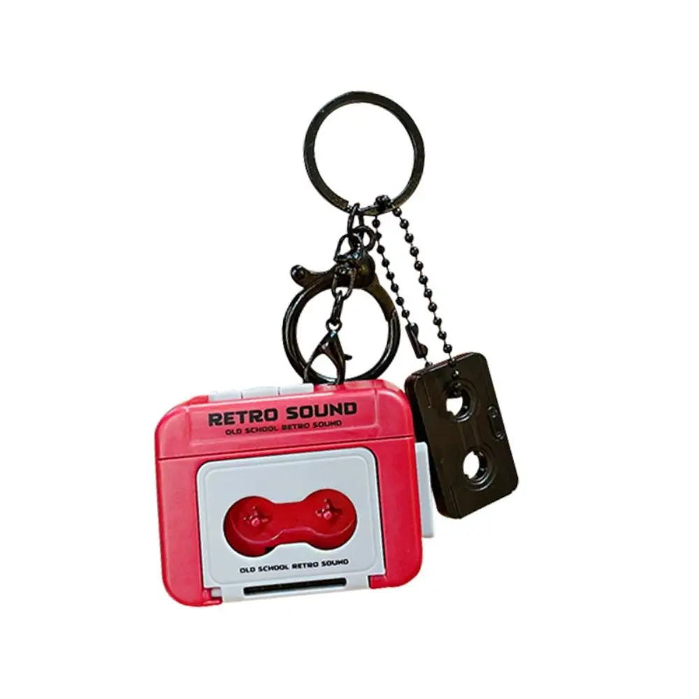 Многофункциональный брелок с мультяшным рекордером ретро-лента музыкальная