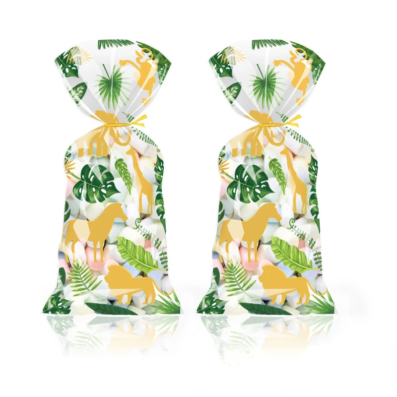 10 шт. пакеты с Гавайскими листьями для конфет |