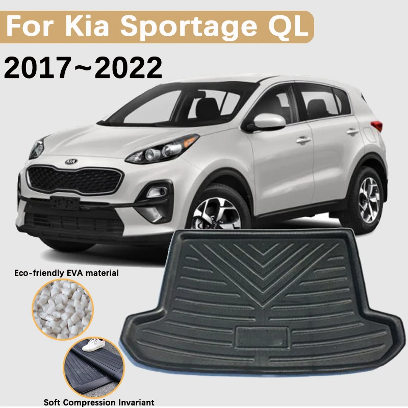 Для Kia Sportage QL KX5 2017 ~ 2022 Автомобильный коврик в багажник Задний Грузовой вкладыш