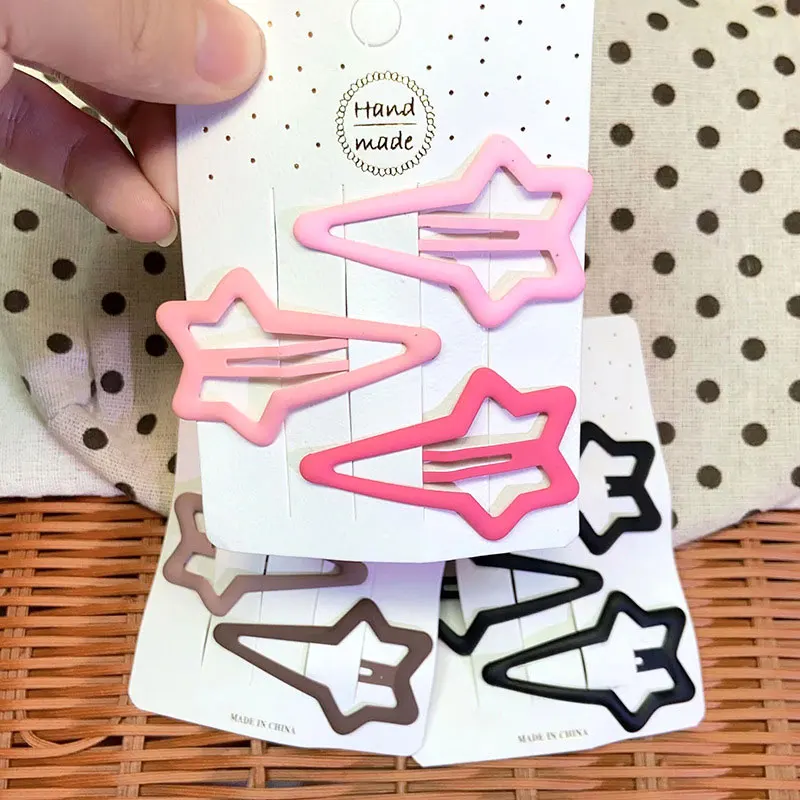 

Hot Girls' Meteor Hairpins Sweet And Lovely Bb Clips Broken Hair Finishing Side Barrettes Fashion Women's Headdress Accessories