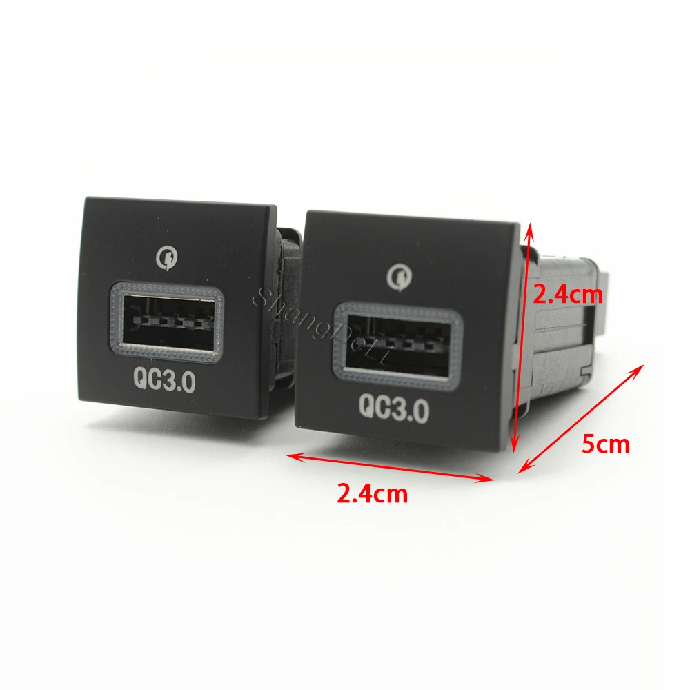 Автомобильное быстрое зарядное устройство розетка 12 В/24 В прикуриватель QC3.0