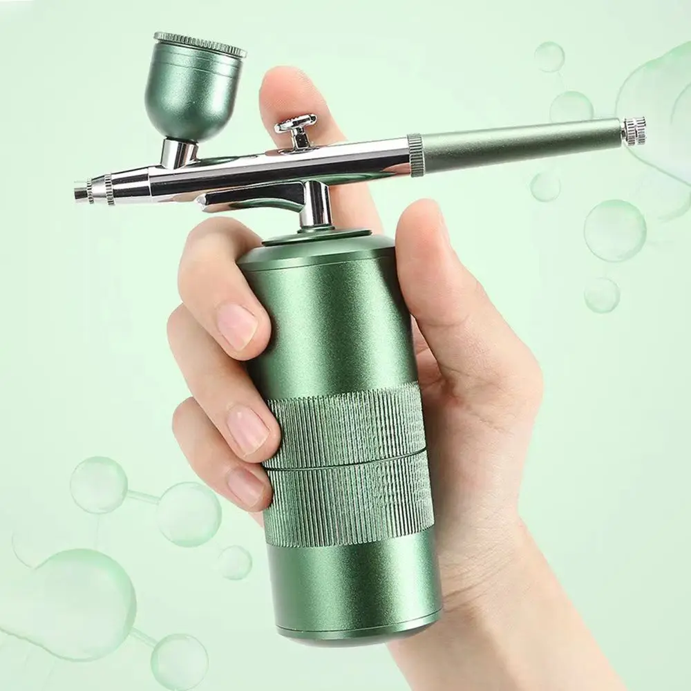 

Cleaning Salon Skin Care Paint Spray Gun Spa Moisturizing Oxygen Injector Nano Ionic Air-Brush Mini Air Compressor Kit