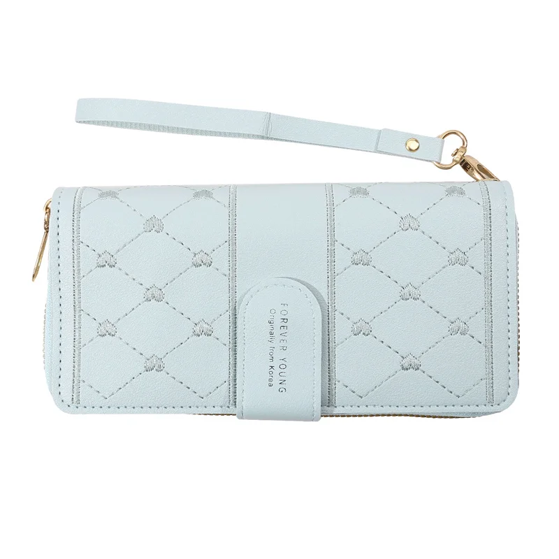 Новый женский кошелек длинный на молнии модный простой большой емкости