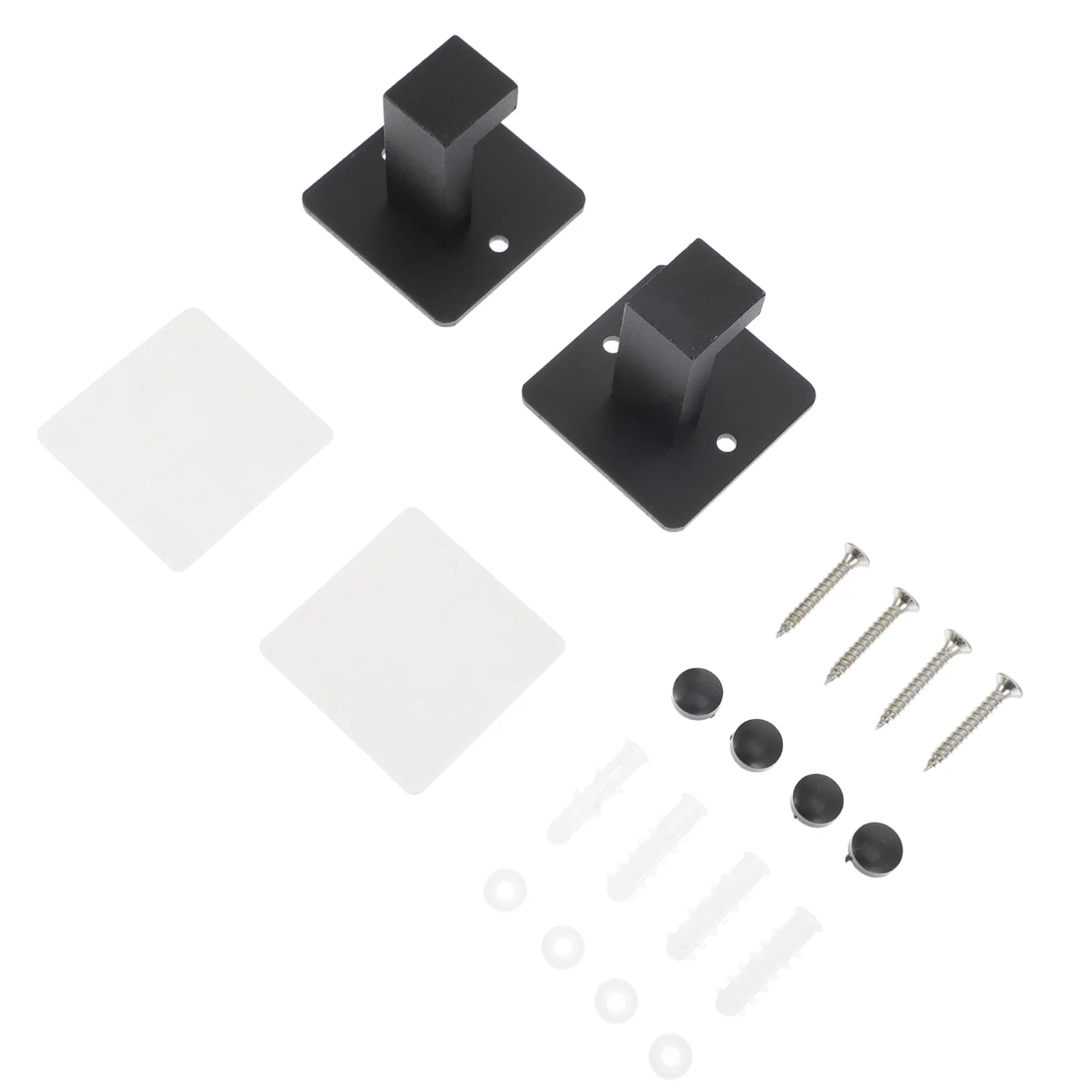 

2pcs Durable Sturdy Stick On Wall Hooks Adhesive Hooks for Bathroom Door Kitchen