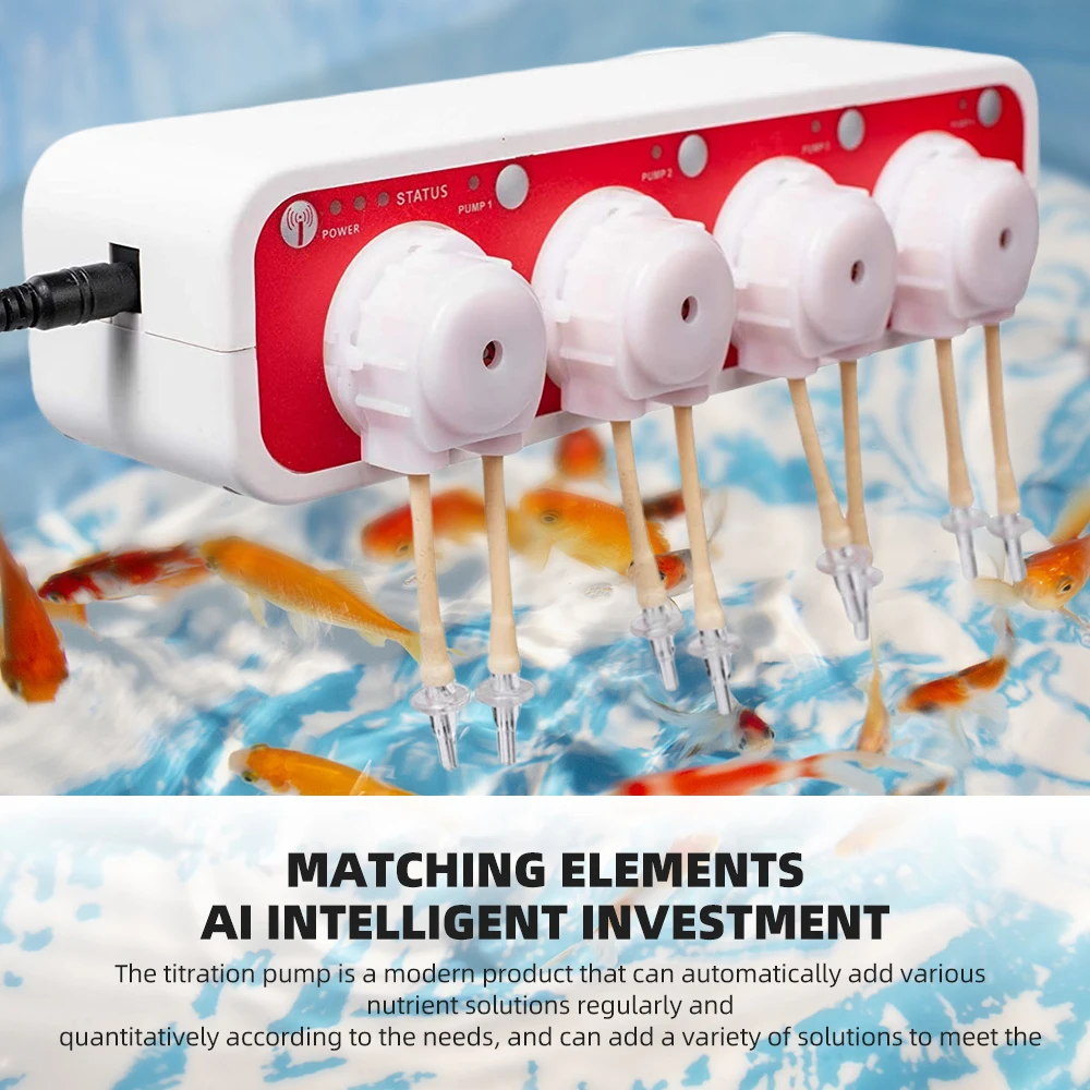 Jebao Water Pump Filter Auto Dosing Pump Automatic Marine Reef Doser 3.1 3.4 MD4.4 WIFI Control 12V 3W 9W  Aquariums Accessoires