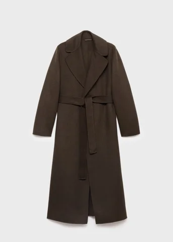 Женское шерстяное пальто cnlalaxury чёрного цвета