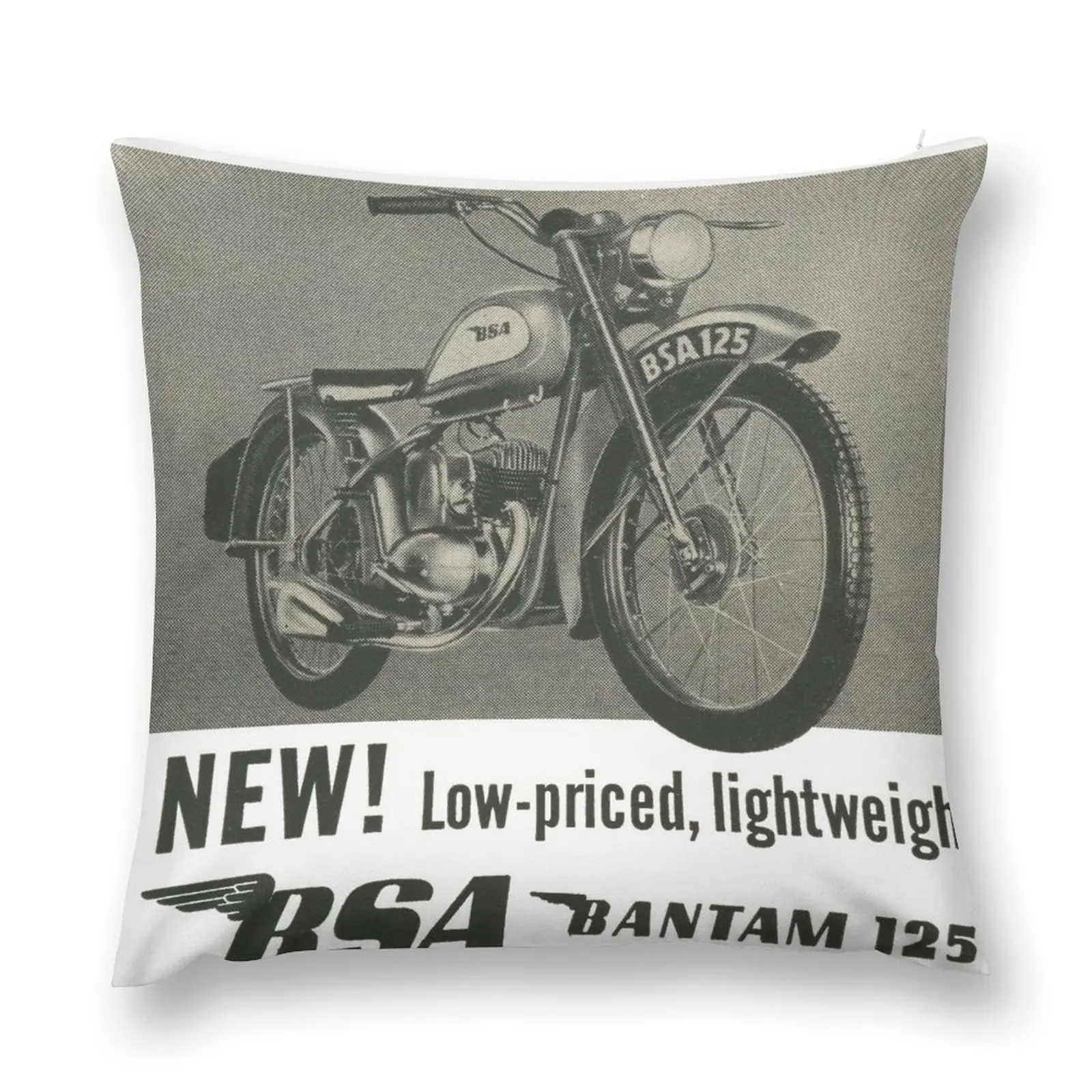 The Mighty BSA Bantam. 125cc! Декоративная подушка прямоугольный чехол для подушки