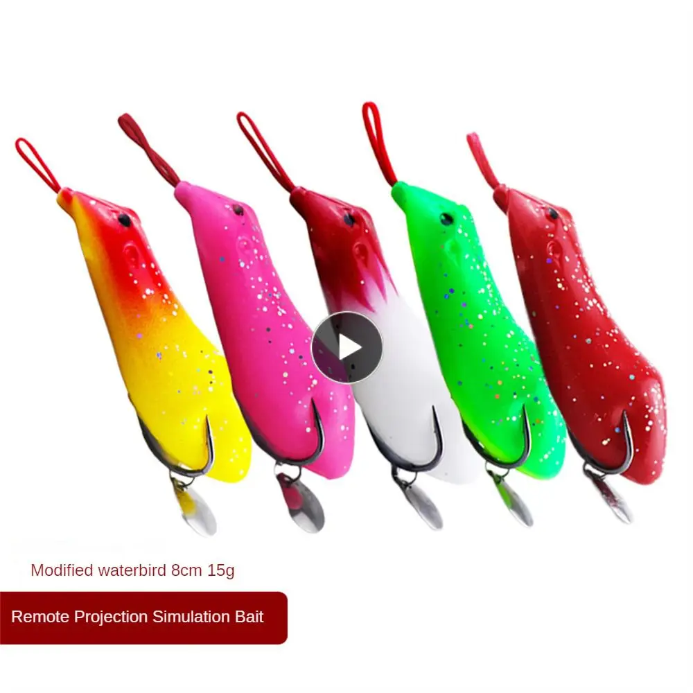 

Silicone Bionic False Bait Long-range Double Hook Hard Bait Floating False Bait Fishing Bait Fishing