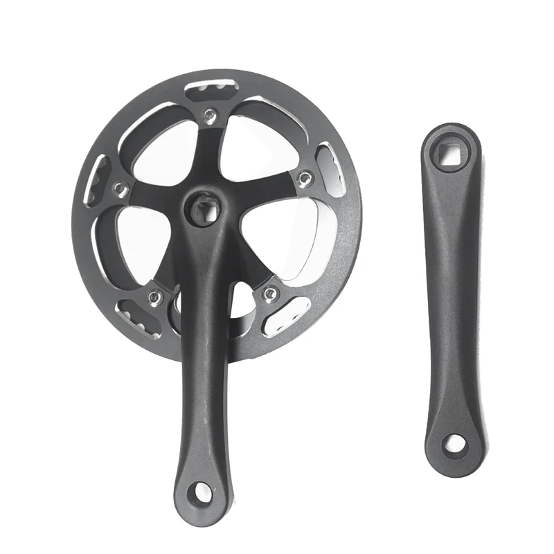 

44T Single Speed Bicycle Crankset 170Mm Tooth Plate CNC Protect Cover Bike Crank Set Sprocket