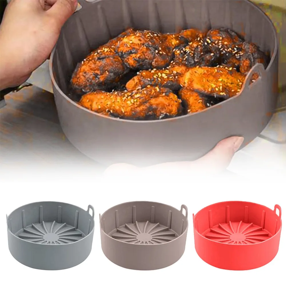 

1 Pcs Silicone Poterial Pot For Househo2g/298g Airfryer Fryer Accessories Bakld Kitchen Tools 16cm/19cm 21ing Tools Silicone Mat