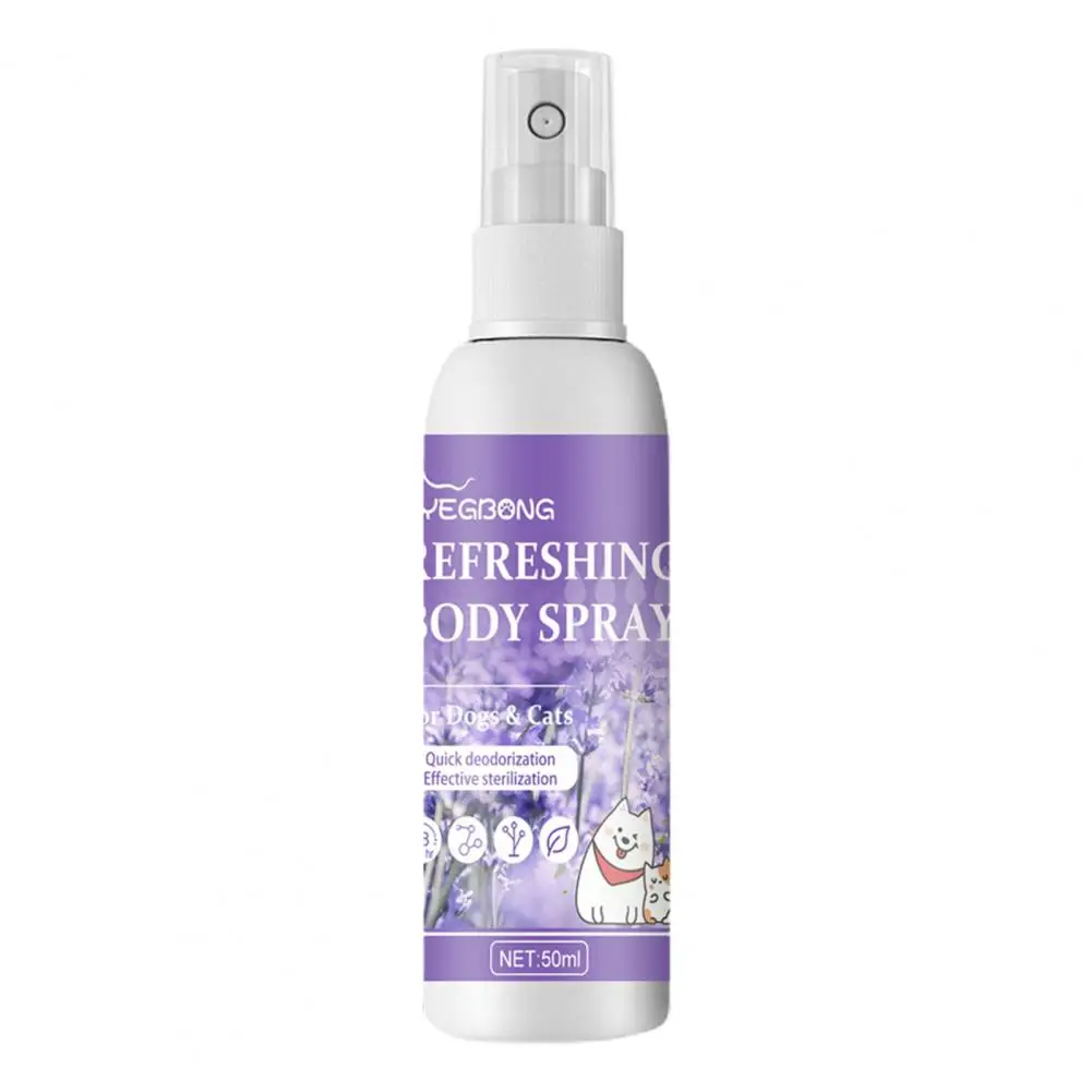 

50ML Pet Deodorant Spray Mild Natural Nourishing Soothing Cat Dog Fresher Air Spray Pet Perfume Spray Pet Supplies