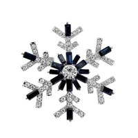 cindy xiang rhinestone snowflake brooches for women winter design sweater pin