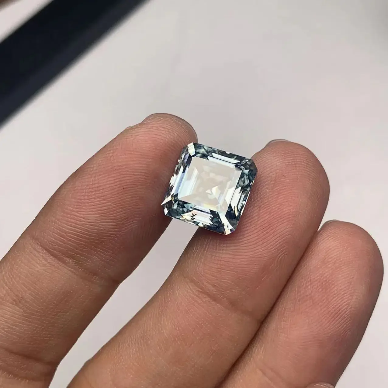 YanYao ювелирные изделия 12x12 мм сборная огранка серый Муассанит свободный камень