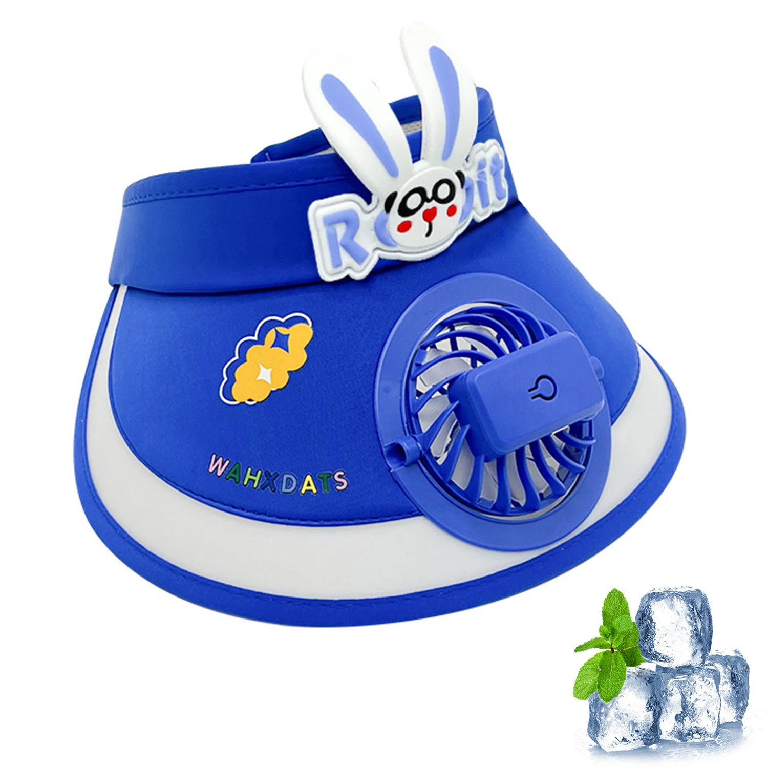 Летняя Милая Солнцезащитная шляпа с вентилятором и USB-зарядкой Регулируемая