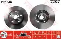 

Store code: DF1540 for the rear brake mirror GOLF III 1.9tdi 2,0 GTI 2,8 VR6 91 98 PASSAT//v6 98 PASSAT