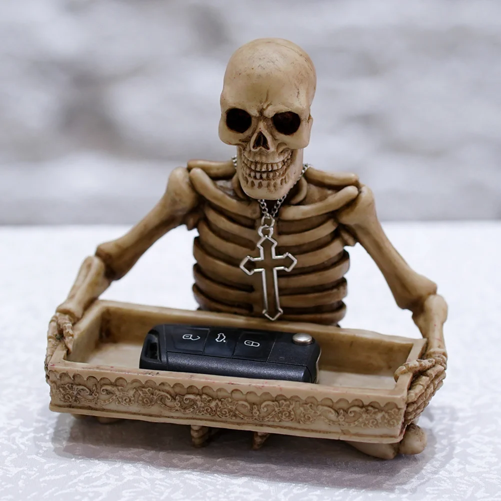 Готические настольные аксессуары череп корто лоток для хранения украшения