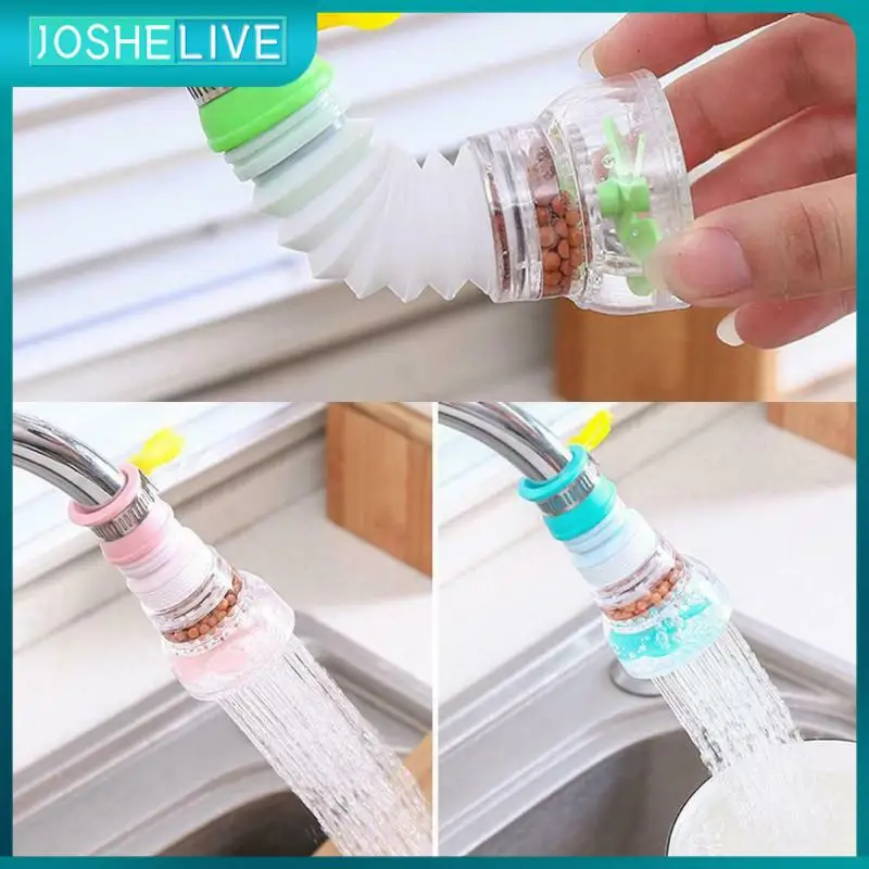 

Activated Carbon Water Filter Tap Head Water Saving Economizer Head Swivel Flexible Faucet Booster Kitchen Accessories Tools