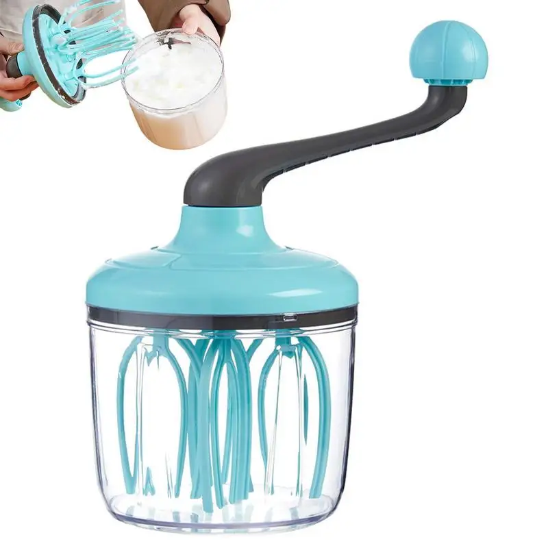 

Household Small Semi-automatic Egg Beater Manual Eggbeater Mixer Hand-cranked Egg Cream Whisk Kitchen Baking Supply