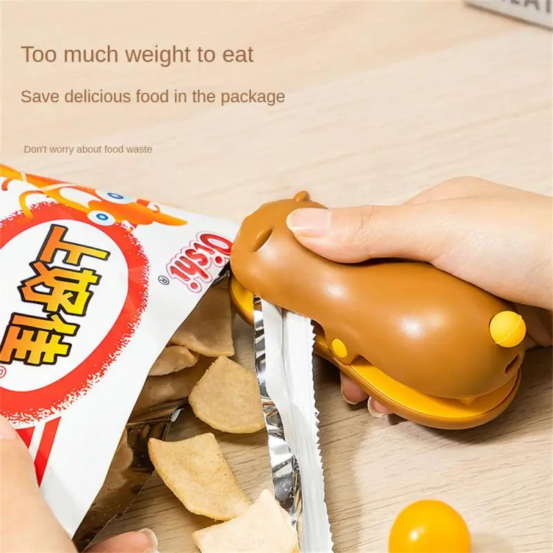 

Seal Clip Kitchen Accessories Sealed Preservation 104×50×39.5mm Charging Sealing Machine Sealer Household 500mha Bag Clips