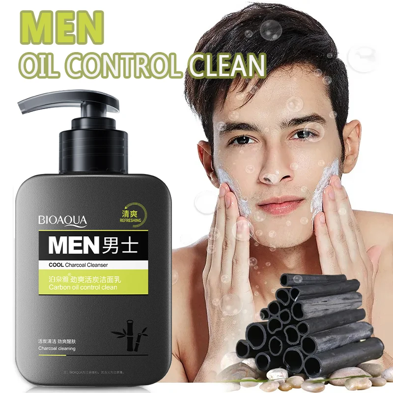 

168g Men'S Facial Cleanser Cleansing Oil Control Soothing Shrinking Pores Firming Anti-Drying Removing Blackheads Acne Skin Care