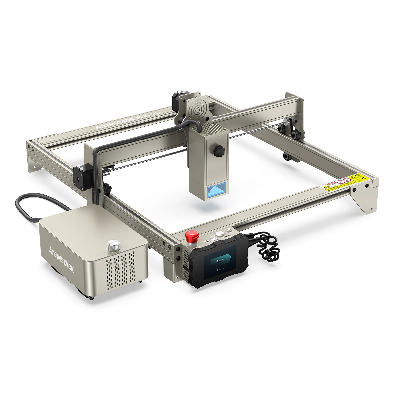 

ATOMSTACK S20 Pro Laser Engraving Cutting Machine 20W Laser Power 400x400mm Engraving Area Fixed-Focus Ultra-thin Laser