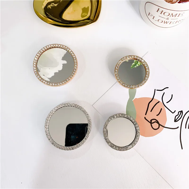 Зеркальный кронштейн для сотового телефона с алмазной отделкой корейский