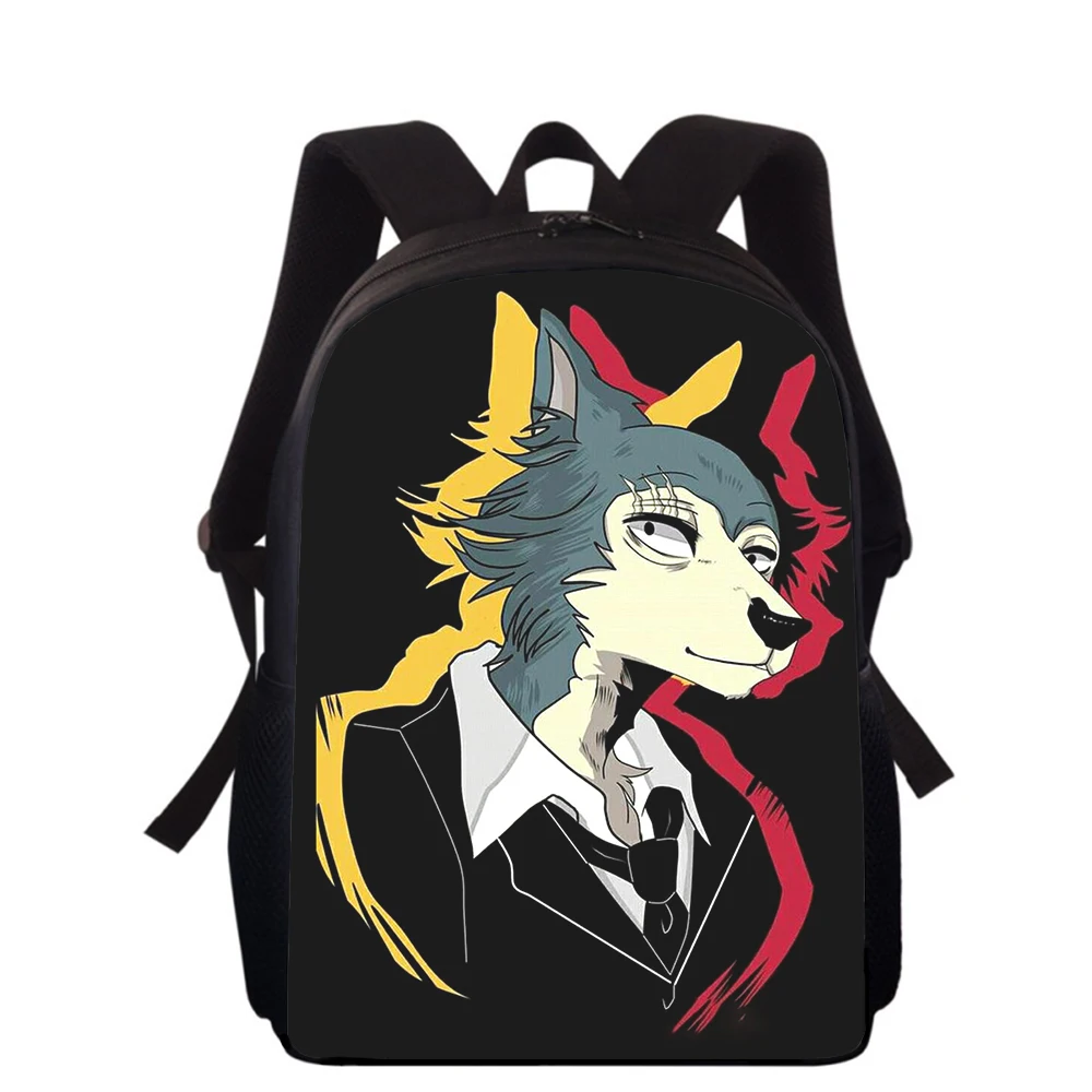 BEASTARS Anime 15” 3D Print Kids Backpack Primary School Bags for Boys Girls Back Pack Students School Book Bags