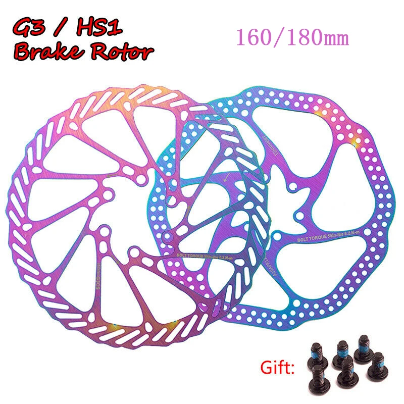 

JEDERLO G3 HS1 Bicycle Disc Brake Rotor 160mm 180mm MTB Rotors Stainless Steel Road Mountain Bike Brake Rotors Cycling Part