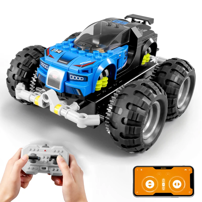 

Remote Control Off-Road Racing Car Buggy Building Blocks City APP RC Programming Vehicle Bricks Toy for Kids Gifts