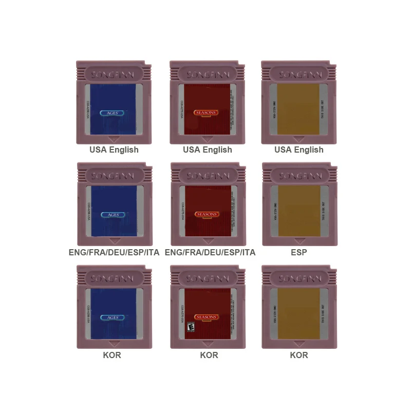 

Superior 16 Bit Video Game Cartridge Console Memory Card for The Legend Age/Season ENG/FRA/DEU/ESP/ITA Korea