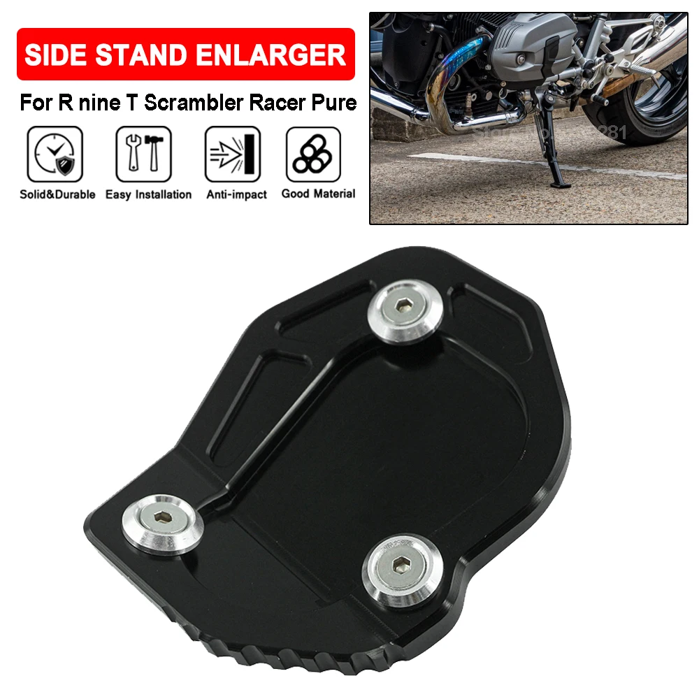 

For BMW R nine T R9T Pure Racer Scrambler Urban GS 2017-2019 Motorcycle Side Kickstand Stand Extension Plate Side Stand Enlarger