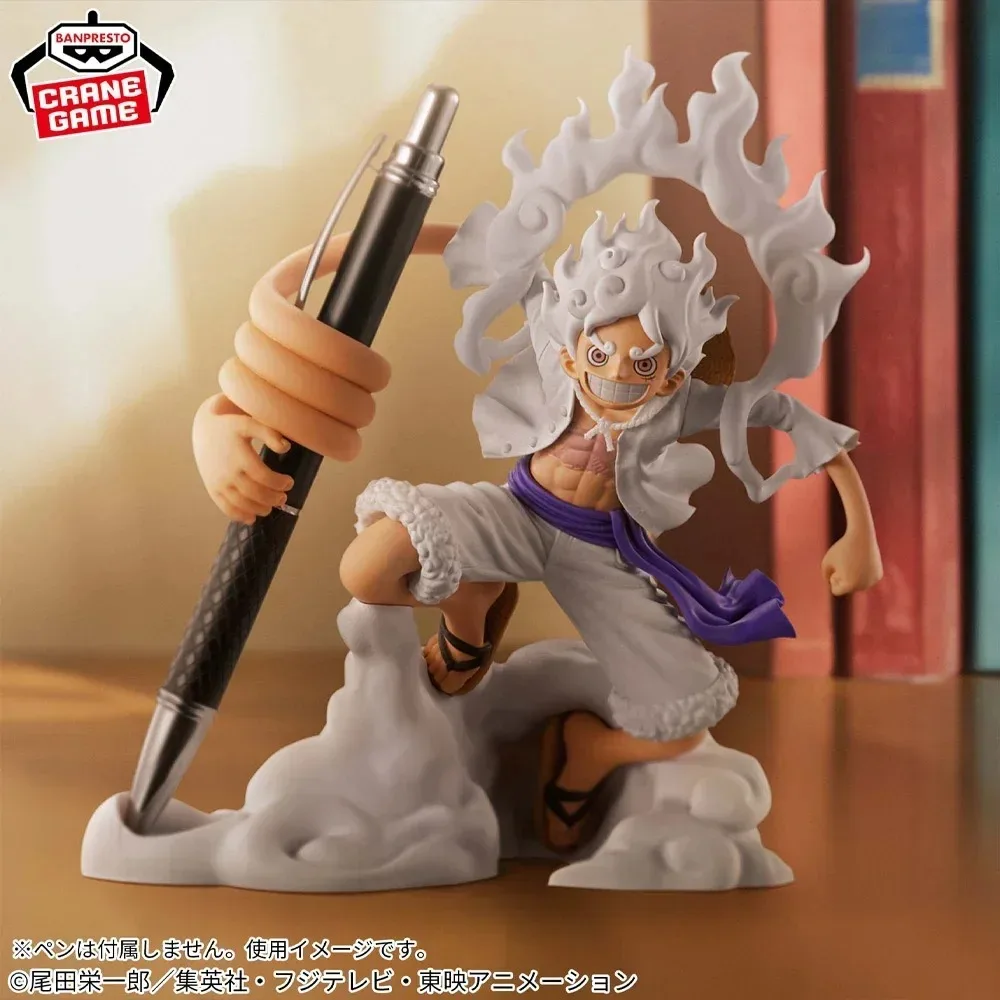 Фото Подставка для телефона Banpresto One Piece Figlife, различные модели: Луффи Gear5, Зоро, Кизару. Аниме-фигурка, настольный держатель, подставка для ручек, модель, игрушка, подарок. №2