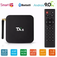 tx6 mini set top box allwinner h6 smart tv box android 9 0 4gb 64gb dual band wifi 4k hd tv receiver media player support m3u