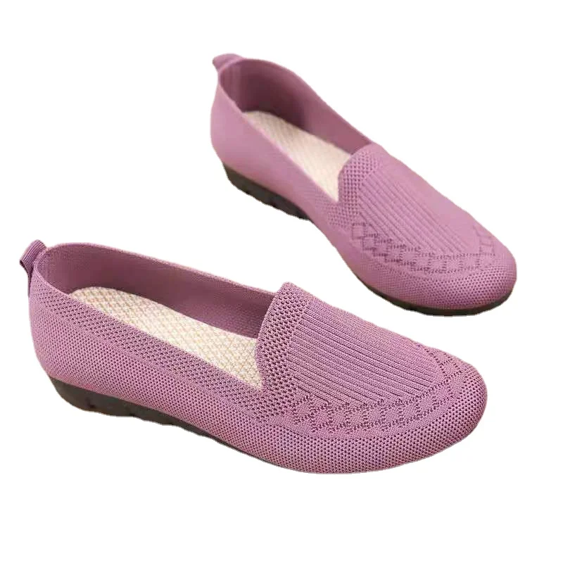 Сетчатые кроссовки для женщин дышащие легкие слипоны плоская подошва