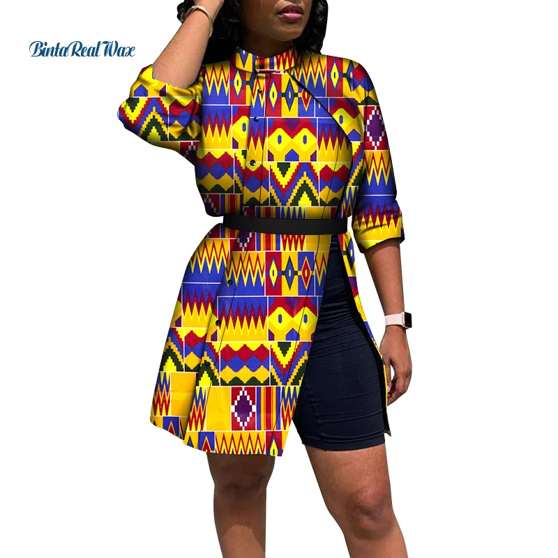 Traditional African Women Clothing Bazin Riche in African  Summer Women Coat Para as Mulheres Outwears Plus Size  WY8198