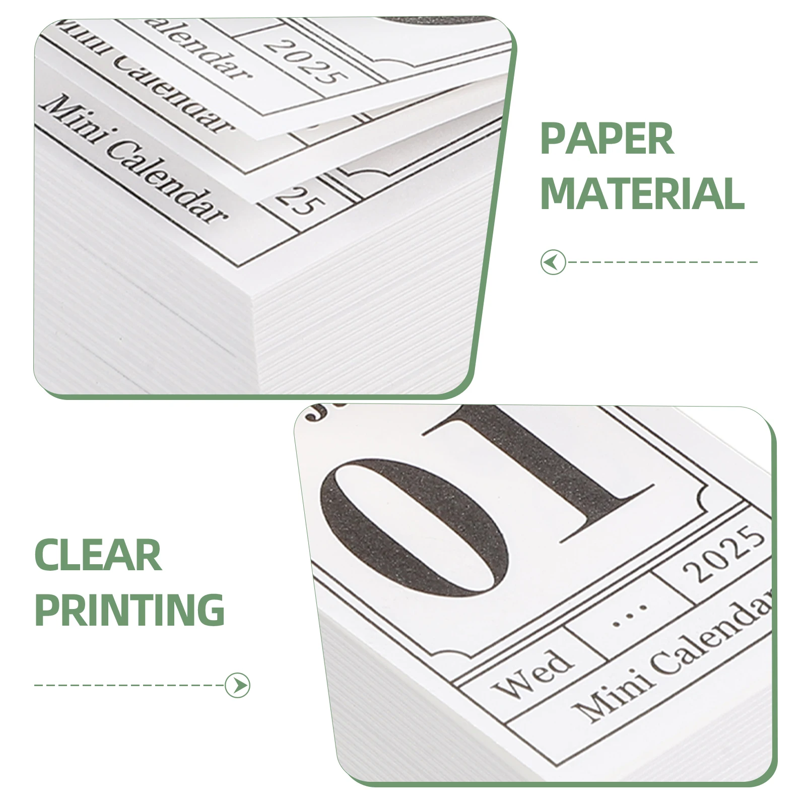 Мини-английский настольный календарь 2025 года креативное украшение для офиса