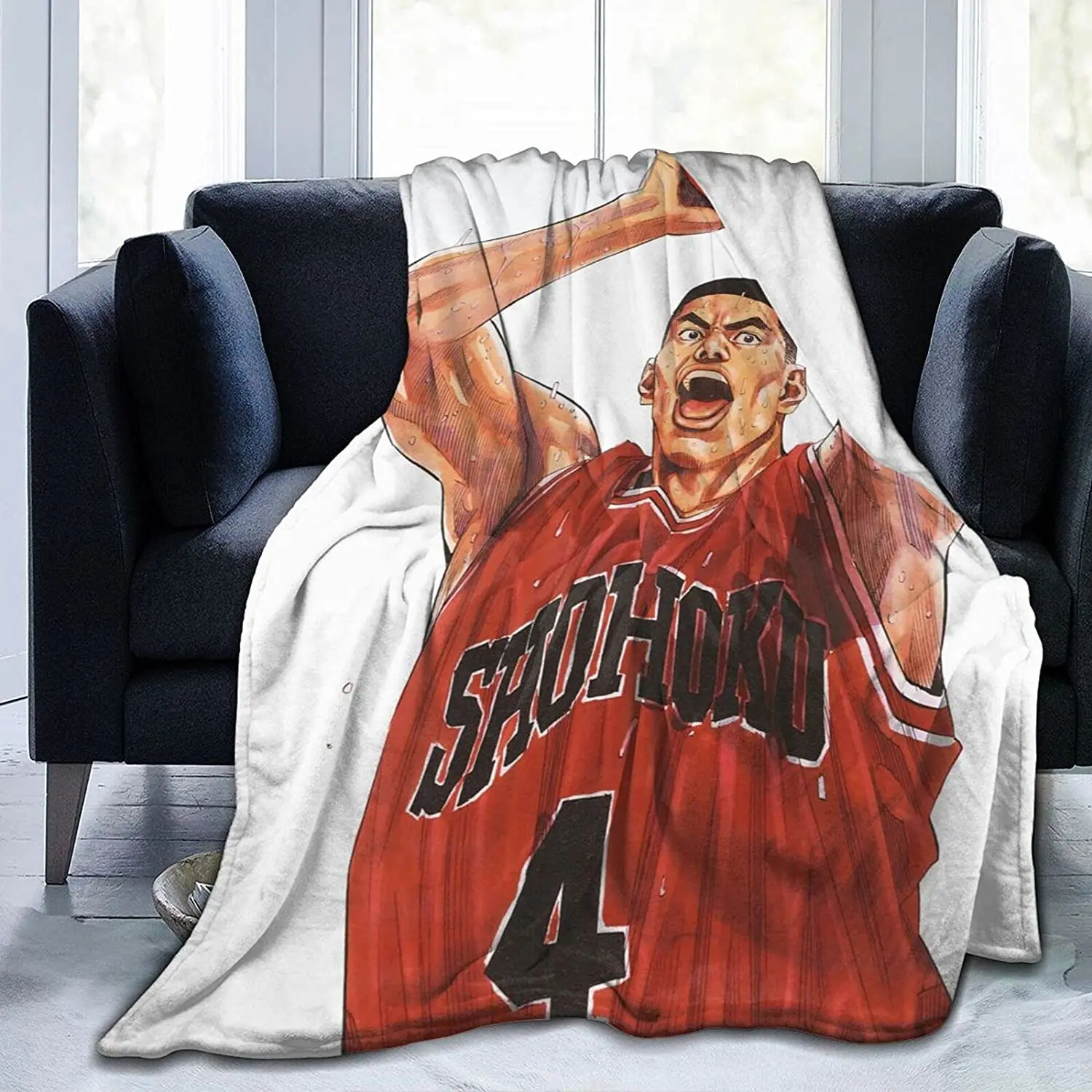 

Akagi Takenori Fluffy Soft and Comfortable Blanket, Anime Warm Embrace of Sympathy