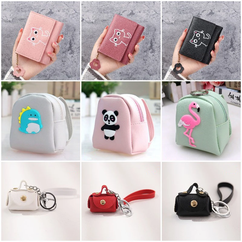 

Women Cute Cat Wallet Small Zipper Girl Wallet Brand Designed Short Wallet Brand Designed Coin Purse Female Card Holder For Girl