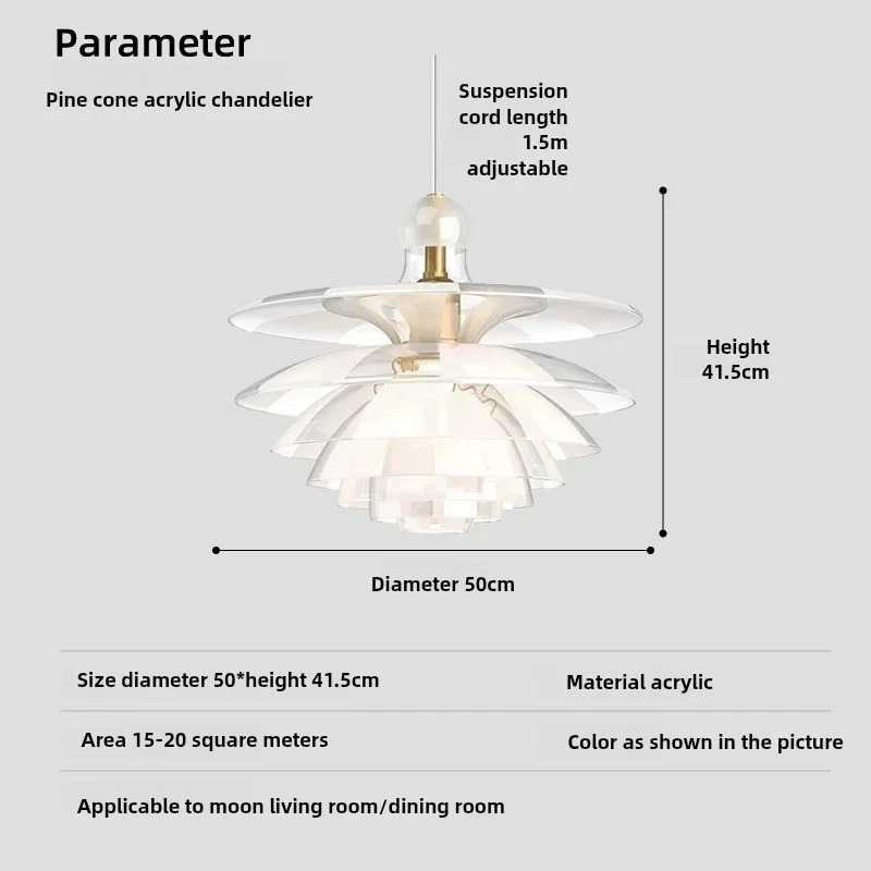 

Подвесной светильник Artpad акрил сосновая шишка