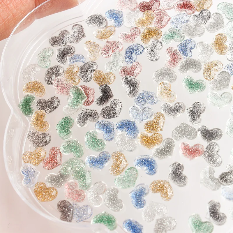 

New Flat Back Vintage Resin Glitter Multi-Style Collection Nail Art Rhinestones Gems Apply To Manicure Decoration Accessories