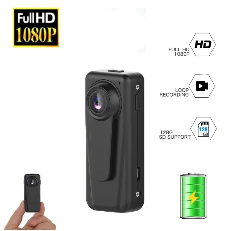 

F1 HD 1080P Draagbare Mini Camera Rechtshandhaving Assistent Security Recorder Klaslokaal Vergadering Smart Camcorder