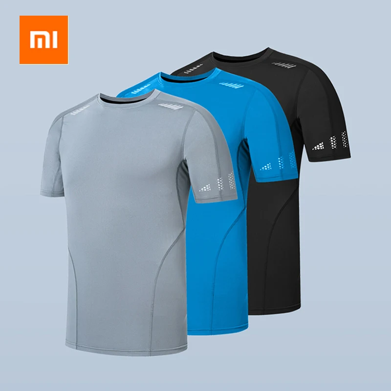 

Xiaomi ZENPH men's breathable Quick drying Tight T-shirt Fitness running training sportswear Summer comfortable short sleeve