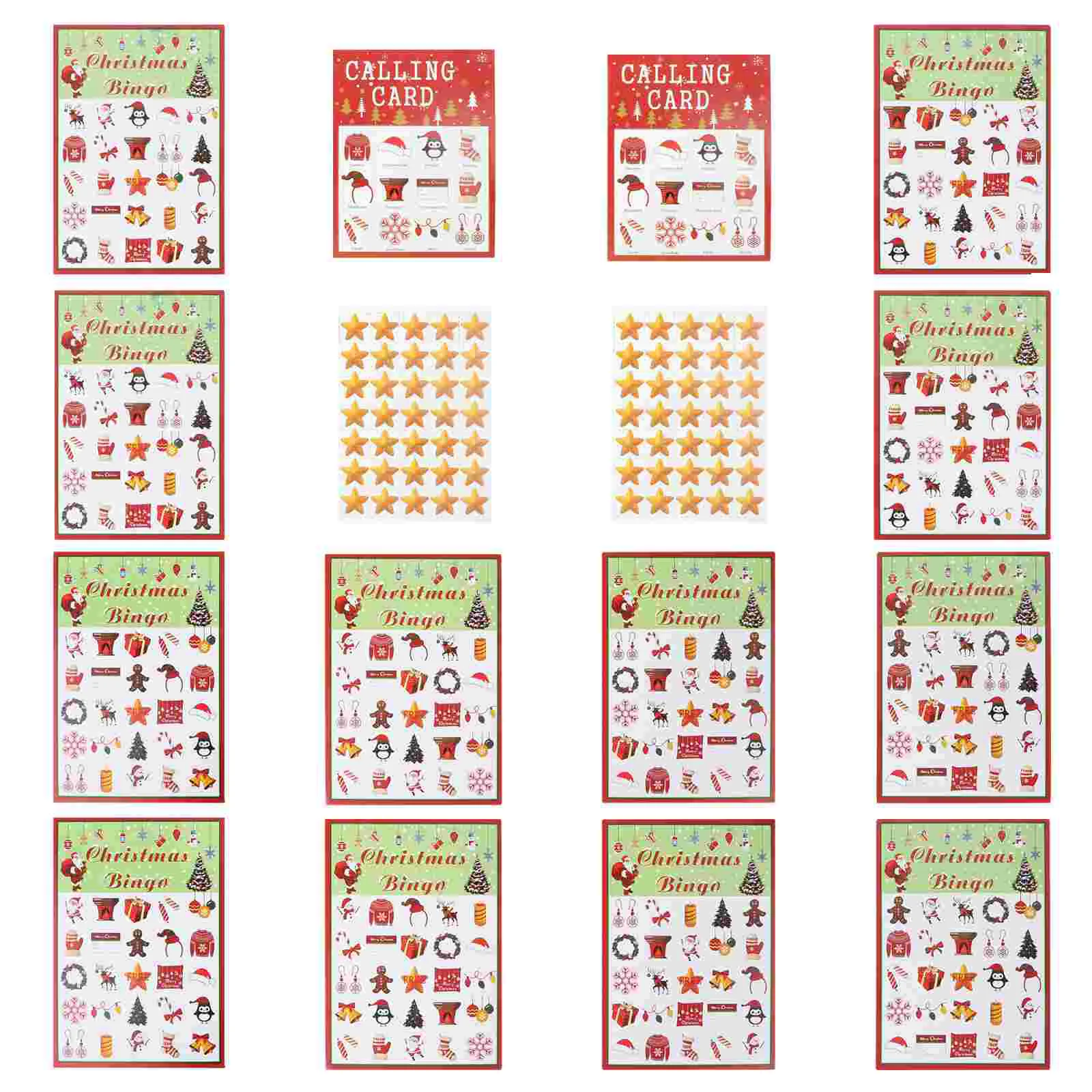 

Bingo Christmasgame Games Party Holidayfamily Winter Kids Giftactivities Sheetsfavor Set Toy Families Shutter Halloweentabs